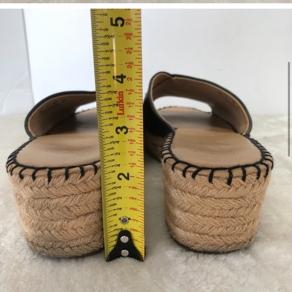 EUC Franco Sarto espadrille sandals black size 9 - Picture 5 of 10